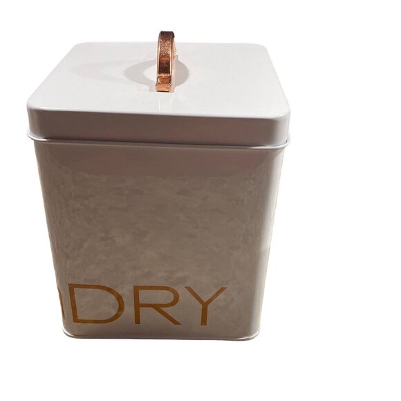 "LAUNDRY" Canister Tin AQ/AQ New with Tags - Picture 2 of 8